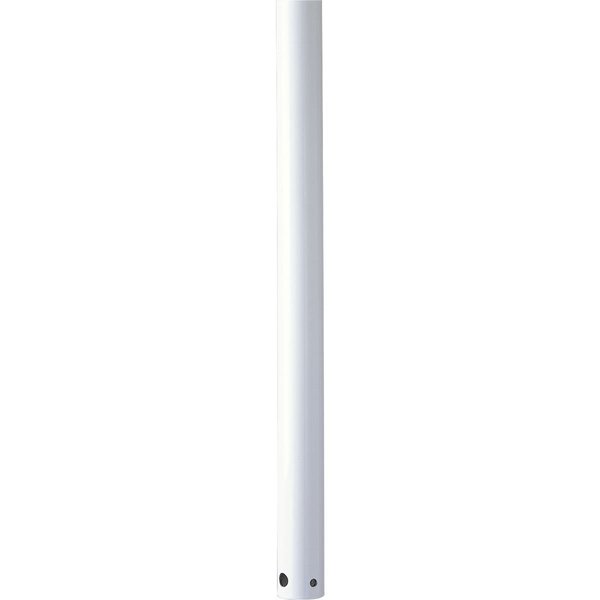 Progress Lighting AirPro Collection 12 In. Ceiling Fan Downrod in White P2603-28
